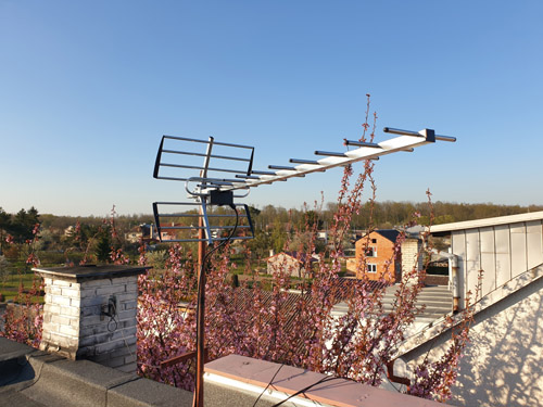 Instalace DVB-T2 antény - Střeň u Litovle